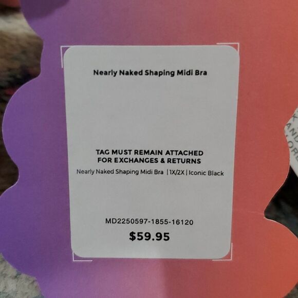 Yitty Nearly Naked Shaping Midi Bra In Black Size 1X-2X - Picture 11 of 13